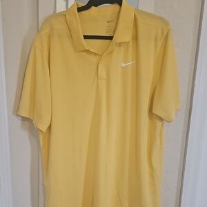 Nike Men's Polo Shirt in Bright Yellow